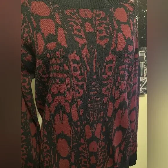 Carmen Marc Valvo Coastal Stretchy Knit Career Top Size Medium - Picture 2 of 5